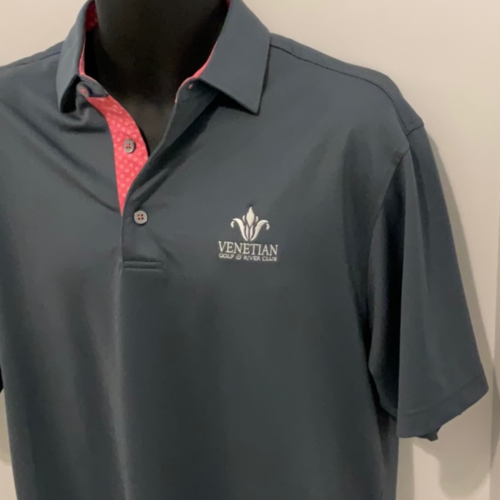 FootJoy Men’s Medium gray golf polo - Picture 3 of 9